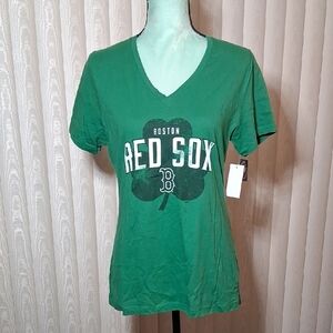 Kelly Green Fitted Red Sox Tee
